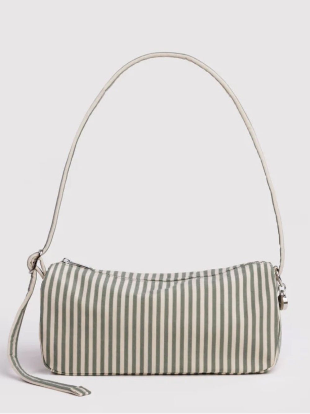 BAGGU Nylon Loaf Bag In Sage Stripe